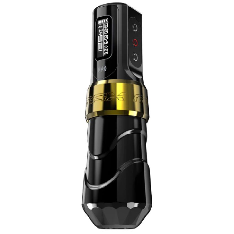 Spektra Flux Max Wireless Tattoo Machine - 1 PowerBolt II - Gold Stealth