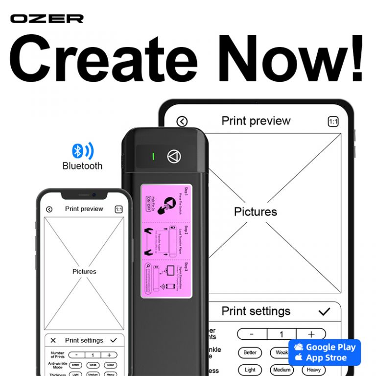 Stampante termica wireless OZER per stencil
