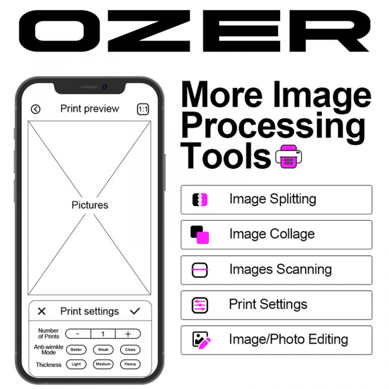 Stampante termica wireless OZER per stencil