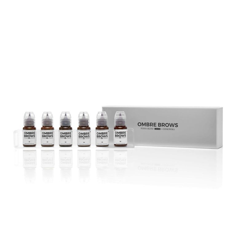 Perma Blend Luxe PMU Ink - Paulina Osinkowska OMBRE BROWS Set - 6 x 15 ml
