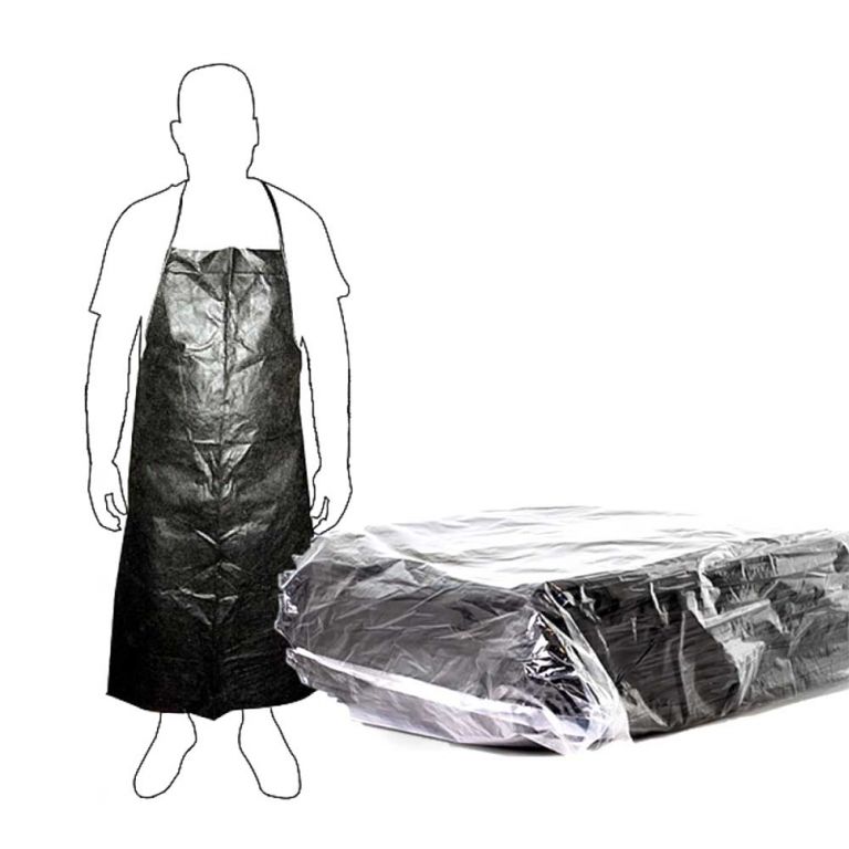 GREMBIULI MONOUSO NERI 100pz