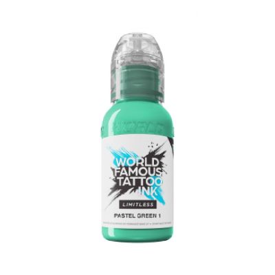 World Famous Limitless 30ml - Pastel Green 2 World Famous Tattoo Ink